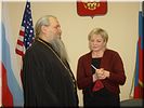 Игумен Георгий и декан педагогического факультета О.В. Клыпа Игумен Георгий и декан педагогического факультета О.В. Клыпа