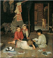 Н.П. Богданов-Бельский. Новая сказка. 1891 Н.П. Богданов-Бельский. Новая сказка. 1891