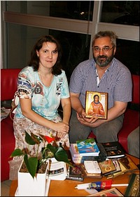 Елена Малер и отец Игорь Терентьев, встреча и беседа в Лиме, 2016 г. Елена Малер и отец Игорь Терентьев, встреча и беседа в Лиме, 2016 г.
