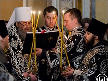 В день Собора преподобных отцов Киево-Печерских митрополит Онуфрий совершил Божественную Литургию, 12.03.2017 В день Собора преподобных отцов Киево-Печерских митрополит Онуфрий совершил Божественную Литургию, 12.03.2017