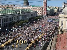 Около 100 тысяч человек прошли крестным ходом по Невскому проспекту, 12.09.2017 Около 100 тысяч человек прошли крестным ходом по Невскому проспекту, 12.09.2017
