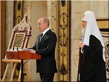Президент России впервые выступил на Архиерейском Соборе Русской Церкви, 01.12.2017 Президент России впервые выступил на Архиерейском Соборе Русской Церкви, 01.12.2017