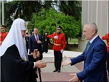 Встреча Святейшего Патриарха Кирилла с Президентом Албании, 30.04.2018 Встреча Святейшего Патриарха Кирилла с Президентом Албании, 30.04.2018