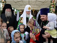 В день памяти святых благоверных Петра и Февронии Предстоятель Русской Церкви совершил Литургию в монастыре в Муроме, 08.07.2018 В день памяти святых благоверных Петра и Февронии Предстоятель Русской Церкви совершил Литургию в монастыре в Муроме, 08.07.2018