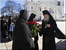 Председатель Синодального отдела по монастырям и монашеству возглавил богослужение в Успенском соборе Кремля в день памяти святителя Феогноста, 27.03.2019 Председатель Синодального отдела по монастырям и монашеству возглавил богослужение в Успенском соборе Кремля в день памяти святителя Феогноста, 27.03.2019