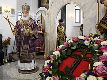 В Неделю Крестопоклонную Святейший Патриарх Кирилл совершил освящение московского храма святителя Стефана Пермского в Южном Бутове, 31.03.2019 В Неделю Крестопоклонную Святейший Патриарх Кирилл совершил освящение московского храма святителя Стефана Пермского в Южном Бутове, 31.03.2019