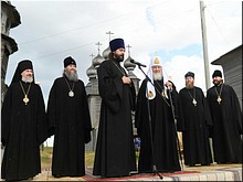 Святейший Патриарх Кирилл осмотрел деревянные храмы в Архангельской области, которые восстанавливают волонтёры «Общего дела», 21.08.2019 Святейший Патриарх Кирилл осмотрел деревянные храмы в Архангельской области, которые восстанавливают волонтёры «Общего дела», 21.08.2019