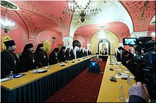Святейший Патриарх Кирилл возглавил первое за столетие совместное заседание Священного Синода и Высшего Церковного Совета Русской Православной Церкви, 25.12.2019 Святейший Патриарх Кирилл возглавил первое за столетие совместное заседание Священного Синода и Высшего Церковного Совета Русской Православной Церкви, 25.12.2019