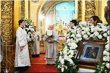 В праздник Крещения Господня Святейший Патриарх Кирилл совершил Литургию и чин великого освящения воды в Богоявленском соборе в Москве, 19.01.2020 В праздник Крещения Господня Святейший Патриарх Кирилл совершил Литургию и чин великого освящения воды в Богоявленском соборе в Москве, 19.01.2020