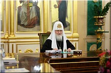 Святейший Патриарх Кирилл возглавил заседание Священного Синода Русской Церкви, 11.03.2020 Святейший Патриарх Кирилл возглавил заседание Священного Синода Русской Церкви, 11.03.2020