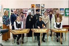 В день памяти священномученика Порфирия Рубановича Патриарший экзарх всея Беларуси совершил Литургию в Преображенском соборе Заславля и открыл выставку в детской школе искусств, 28.10.2020 В день памяти священномученика Порфирия Рубановича Патриарший экзарх всея Беларуси совершил Литургию в Преображенском соборе Заславля и открыл выставку в детской школе искусств, 28.10.2020
