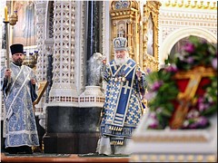 В канун праздника Благовещения Пресвятой Богородицы Святейший Патриарх Кирилл совершил всенощное бдение в Храме Христа Спасителя, 06.04.2021 В канун праздника Благовещения Пресвятой Богородицы Святейший Патриарх Кирилл совершил всенощное бдение в Храме Христа Спасителя, 06.04.2021