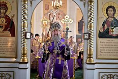 Глава Казахстанского митрополичьего округа совершил Литургию в Константино-Еленинском соборе Костаная в день памяти священномученика Ипатия и святителя Иннокентия Московского, 13.04.2022 Глава Казахстанского митрополичьего округа совершил Литургию в Константино-Еленинском соборе Костаная в день памяти священномученика Ипатия и святителя Иннокентия Московского, 13.04.2022