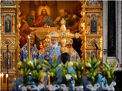 В праздник Успения Пресвятой Богородицы Предстоятель Русской Церкви совершил Литургию в Храме Христа Спасителя, 28.08.2022 В праздник Успения Пресвятой Богородицы Предстоятель Русской Церкви совершил Литургию в Храме Христа Спасителя, 28.08.2022