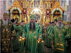 В день памяти преподобного Серафима Саровского сонм архипастырей совершил Литургию в Серафимо-Дивеевском монастыре, 15.01.2023 В день памяти преподобного Серафима Саровского сонм архипастырей совершил Литургию в Серафимо-Дивеевском монастыре, 15.01.2023