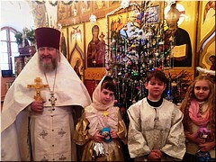 Рождественская детская Литургия прошла в храме Преображения Господня в посёлке Красный Смоленской епархии, 14.01.2023 Рождественская детская Литургия прошла в храме Преображения Господня в посёлке Красный Смоленской епархии, 14.01.2023