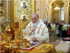 Предстоятель Русской Церкви совершил Литургию в день престольного праздника московского Иоанно-Предтеченского монастыря, 07.07.2023 Предстоятель Русской Церкви совершил Литургию в день престольного праздника московского Иоанно-Предтеченского монастыря, 07.07.2023