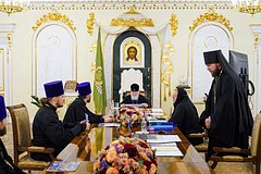 Святейший Патриарх Кирилл провел совещание по Программе строительства православных храмов в столице, 25.07.2023 Святейший Патриарх Кирилл провел совещание по Программе строительства православных храмов в столице, 25.07.2023