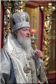 Святейший Патриарх Кирилл в Новоспасском монастыре, 06.01.2010