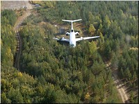 Аварийная остановка самолета Ту-154М на посадочной полосе селения Ижма 7 сентября 2010 года